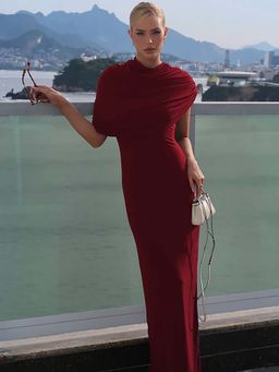 Miakee - Averine Maroon Maxi Dress