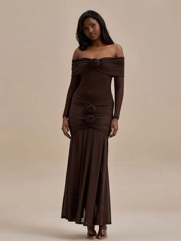 Miakee - Ingrid Brown Maxi Dress
