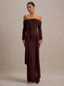 Miakee - Corinne Brown Maxi Dress