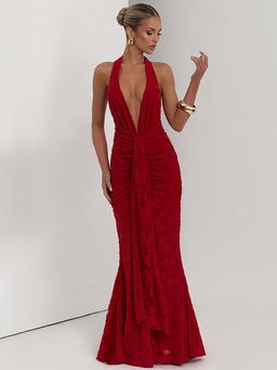 Miakee - Nerina Red Maxi Dress