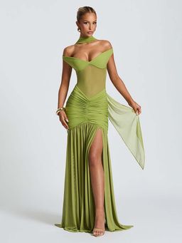 Miakee - Alaia Green Maxi Dress