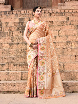 Elora - Pure Kota Doria Paithani Saree with Unstitched Blouse