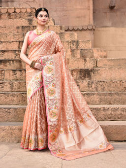 Elora - Pure Kota Doria Paithani Saree with Unstitched Blouse
