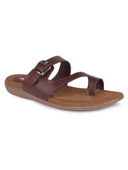 Bata - Women Maroon Toe Ring Sandals