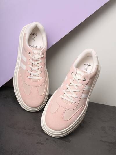 Fluffs Women Pink Sneakers