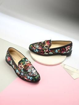 CARLO ROMANO - Vegan Leather Black Loafers for Women