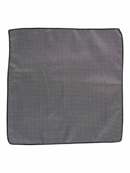 The Tie Hub - Endless Grey Geometric Pocket Square For Men