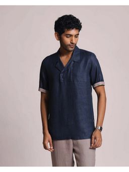 B Label - Indigo Half Sleeves Shirt