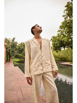 TheRealB - Men'S Jacquard Pant In Cream