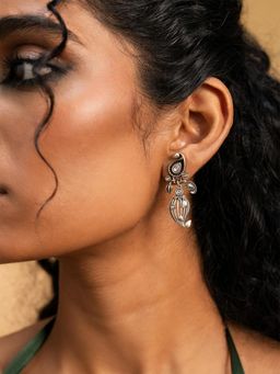 Shaya by CaratLane - Dhol Nagare Earrings In 925 Oxidised Silver