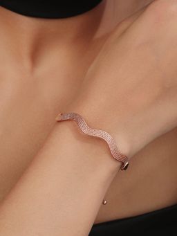 Zavya - Oceanic Elegance Rose Gold Plated 925 Sterling Silver Bracelet