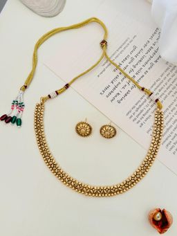Abdesigns - Enchanting Gold Plated Necklace Set