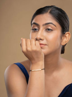 Sica Jewellery - 925 Silver Malar Hand Mangalsutra Bracelet