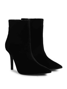 Saint G - Vienna Black Stretch Suede Ankle Boots
