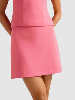 Forever New - Clementine Crepe Pink Mini Skirt