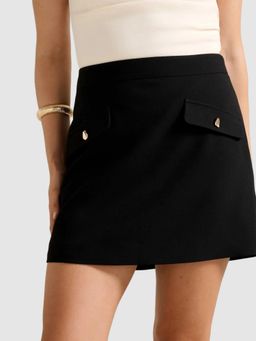 Forever New - Hazel Pocket Black Mini Skirt