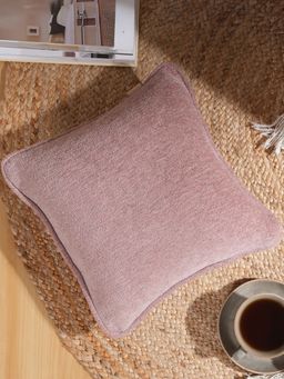 Maspar - Pink Solid Soft Cotton Square Cushion Cover