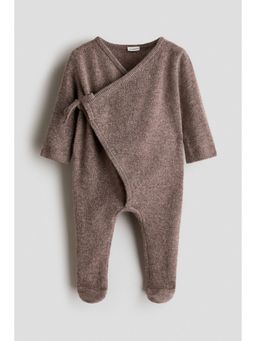 H&M - Unisex Brown Cashmere Romper Suit