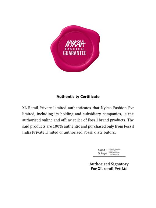 Buy Fossil Dean Black Watch FS4721 For Men Online