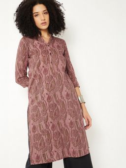 max - Women Pink Cambric Floral Print Kurta and Pant