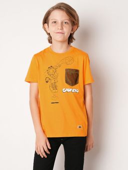 Jack & Jones Junior - Garfield Printed Orange T-Shirt