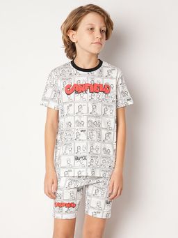Jack & Jones Junior - Garfield Printed White T-Shirt