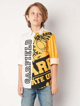 Jack & Jones Junior - Garfield AOP White Shirt