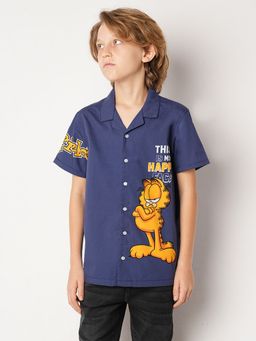 Jack & Jones Junior - Garfield AOP Blue Shirt