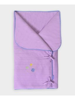 Mi Arcus - Solid 2-in-1 Snuggle Wrap, Soft Baby Blanket for 0-6 M, 62x97 cm- Purple