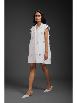 Deepika Arora - Womens White Mini Dress