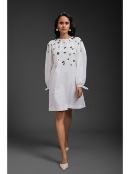 Deepika Arora - Womens White Mini Dress