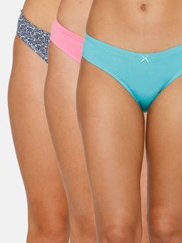 Zivame - Low Rise Full Coverage Bikini Panty Pack Of 3