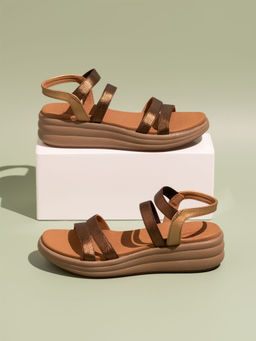 Inc.5 - Women Brown Casual Flat Sandals