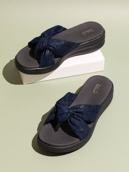 Inc.5 - Women Navy Blue Casual Sandal Wedges