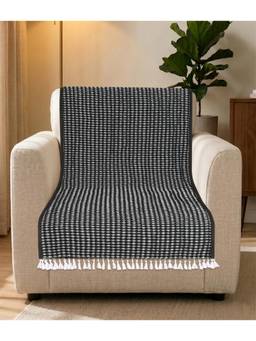 Saral Home - Comfy Cotton Polyester Fringe Sofa Thrown