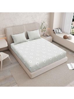 Indra's - Pure 100% Cotton 200Tc Super King Size Bedsheet With 2 Pillow Covers