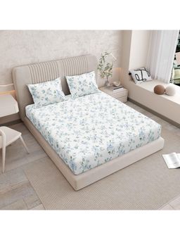 Indra's - Pure 100% Cotton 200Tc Super King Size Bedsheet With 2 Pillow Covers