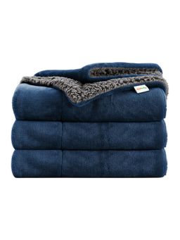 OYO BABY - Reversible Sherpa Blanket Double Bed | Heavy Winter Flannel Adult Blanket