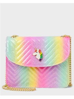 The Children's Place - Girls Rainbow Unicorn Quilted Sling Bag