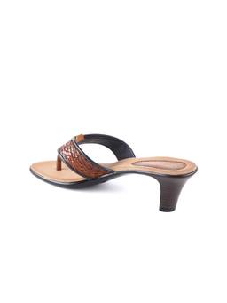 ERIDANI - Roohee Antique Embellished Toe Post Wedges Heels for Women