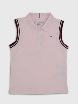 Tommy Hilfiger - Pink Solid Regular Fit Polo T-Shirt