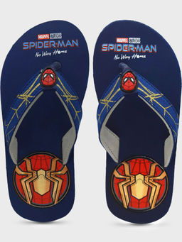 Kidsville - Spider-man No Way Home Featured Navy Flip-flops For Boys