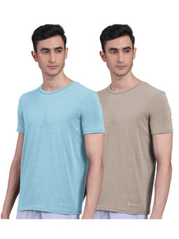 FREECULTR - Mens Bamboo Undershirt Anti Microbial Lounge Wear T-shirt (Pack of 2)