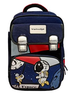 Little Surprise Box - Dark Blue Astro School Backpack for Kids (3-12 Years)