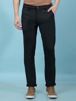 CRIMSOUNE CLUB - Men Black Knitted Trouser