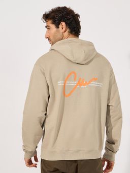 Styli - Men Relaxed Fit Back Printed Hoodie