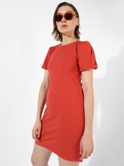 PINACOLADA - Women Solid Red Regular Fit Dress