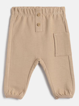 Chicco - Boys Beige Cotton Joggers