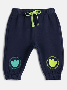 Chicco - Boys Printed Navy Blue Joggers