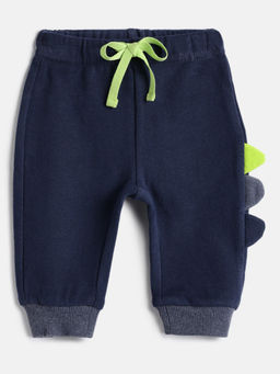 Chicco - Boys Navy Blue Mid-Rise Joggers